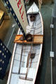 Staten Island oyster tonging skiff at Historic Richmond Town Museum. Staten Island, NY.