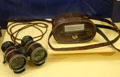 Binoculars carried by Teddy Roosevelt on African safari at Old Orchard Museum at Sagamore Hill NHS. Cove Neck, NY.