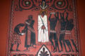 St Peter-In-Chains Cathedral mural in ancient Greek pottery of crown of thorns. Cincinnati, OH.