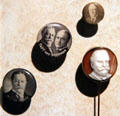 W.H. Taft campaign buttons at Taft House NHS. Cincinnati, OH.