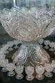 Cut glass punch bowl exhibited at 1904 St. Louis World Fair by Libbey Glass Co. of Toledo at Toledo Glass Pavilion. Toledo, OH.