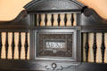 Details of 1878 Fanny Hayes bedstead at Hayes Presidential Home. Fremont, OH.