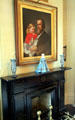Portrait of President Hayes & Fanny Hayes in her bedroom at Hayes Presidential Home. Fremont, OH.