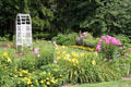 Flower garden of Spiegel Grove of Hayes Presidential Center. Fremont, OH.