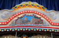 Painted Arabic scene from Carousel at Merry-Go-Round Museum. Sandusky, OH.