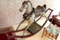 Rocking horse in John Wright Mansion at Historic Lyme Village Museum. Bellevue, OH.