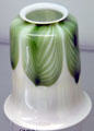 Quezal glass lamp shade at Milan Historical Museum. Milan, OH.