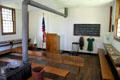 Little Red Schoolhouse interior at Oberlin Heritage Center. Oberlin, OH.