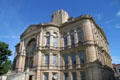 Rounded corners of Seneca County Courthouse. Tiffin, OH