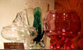 #17430 Line of glass at Tiffin Glass Museum. Tiffin, OH.