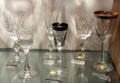 Cut Tiffin stemware goblets at Tiffin Glass Museum. Tiffin, OH.