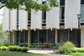 Details of round Beeghly Library at Heidelberg University. Tiffin, OH.