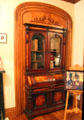 Recessed bookcase at Ida Saxton McKinley Historic House. Canton, OH.