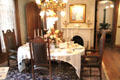 Dining room at Ida Saxton McKinley Historic House. Canton, OH.