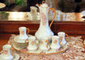 Coffee or chocolate set on sideboard at Ida Saxton McKinley Historic House. Canton, OH.