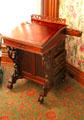 Side of Davenport desk at Ida Saxton McKinley Historic House. Canton, OH.