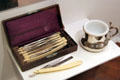 Shaving accessories used by President McKinley at William McKinley Presidential Museum & Library. Canton, OH.