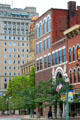 Heritage streetscape along Market Ave. N. behind City Hall. Canton, OH.