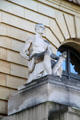 Statue on Summit County Court House. Akron, OH.