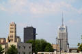 National City Center beyond Quaker Square. Akron, OH.
