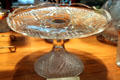 Fandango Pattern cake salver at National Heisey Glass Museum. Newark, OH.