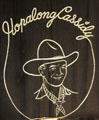 Hopalong Cassidy rope design at Hopalong Cassidy Museum. Cambridge, OH.