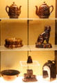 Rockingham style ceramics made in East Liverpool at Museum of Ceramics. East Liverpool, OH.