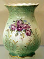Whiteware Vase with scalloped foot & rim by Knowles, Taylor & Knowles, Co. of East Liverpool at Museum of Ceramics. East Liverpool, OH.