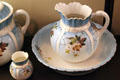 Toilet ware set by Knowles, Taylor & Knowles, Co. of East Liverpool at Museum of Ceramics. East Liverpool, OH.