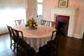 Dining room at Stone Academy Museum. Zanesville, OH.