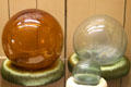 Glass balls from Zanesville area at Stone Academy Museum. Zanesville, OH.