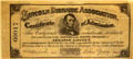 Admission ticket to the diorama of the funeral obsequies of Abraham Lincoln in Columbus, Ohio at museum of Ohio State Capitol. Columbus, OH.
