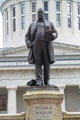 Statue of William McKinley assassinated President on McKinley Monument at Ohio State Capitol. Columbus, OH.