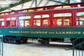 Toledo Port Clinton & Lakeside Railroad self-propelled electric car at Carillon Historical Park. Dayton, OH.