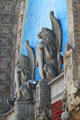 Winged lions above door of Sullivan's People's Federal Savings & Loan Assn. Sidney, OH.