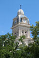 Clock tower of Shelby County Courthouse. Sidney, OH.