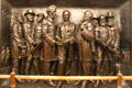 Relief of Ohio Civil War Leaders James A. Garfield, Jacob D. Cox, George B. McClellan, William Dennison, David Tod, John Brough, William S. Rosecrans, Rutherford B. Hayes, Quincy A. Gillmore in Cleveland's Soldiers' & Sailors' Monument. Cleveland, OH.
