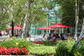 Garden cafe beside Galleria at Erieview. Cleveland, OH.