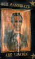Abe Lincoln campaign banner from Ohio at Cleveland History Center. Cleveland, OH.
