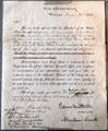 Certificate appointing an Aide de Camp to Kansas signed by Abraham Lincoln at Cleveland History Center. Cleveland, OH.
