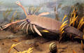 Model of Eurypterid sea scorpion at Cleveland Museum of Natural History. Cleveland, OH.