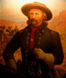 Portrait of General George Armstrong Custer by Robert Lindneux at Woolaroc Museum. Bartlesville, OK.