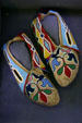 Kiowa beaded Moccasins at Oklahoma History Center. Oklahoma City, OK.