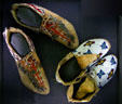 Cheyenne beaded Moccasins at Oklahoma History Center. Oklahoma City, OK.