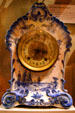 Porcelain mantle clock at Oklahoma History Center. Oklahoma City, OK.