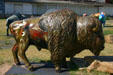Omar Eff by Jenny Lee and Jordan Tang at Spirit of the Buffalo OK Centennial street art project. Oklahoma City, OK.