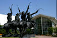 Coming through the Rye enlarged from sculpture by Frederic Remington at National Cowboy Museum. Oklahoma City, OK.