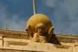 Sculpture of Atlas holding globe atop Atlas Life Building. Tulsa, OK.