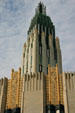 Facade details of Boston Avenue Methodist Church. Tulsa, OK.