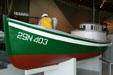 Motorized gillnetter fishing boat at Columbia River Maritime Museum. Astoria, OR.